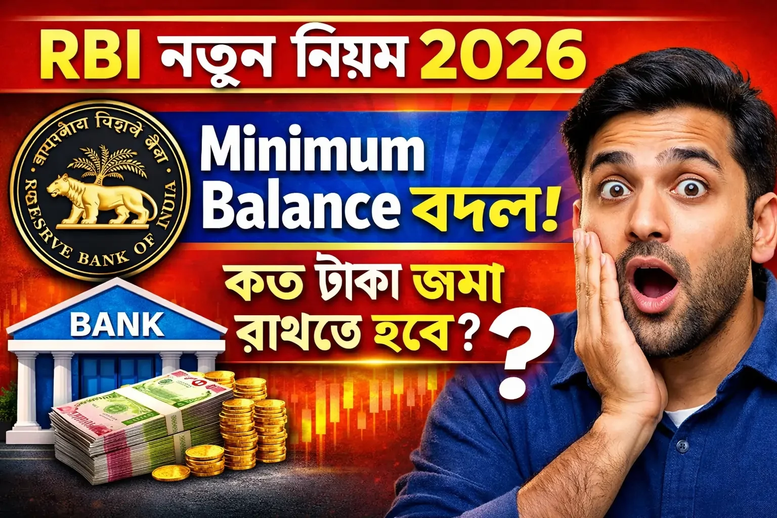RBI বদলে দিল Minimum Balance Rules 2026, Savings Account হোল্ডারদের জন্য বড় খবর 43 Banking rules and minimum balance updates